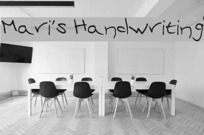 Mari's Handwriting Example 3