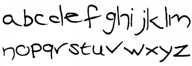 Mari's Handwriting 字体 小写