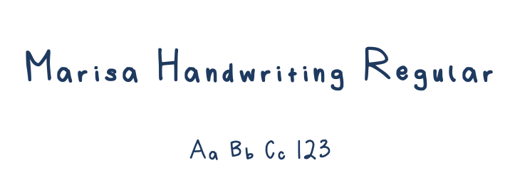 Marisa Handwriting Regular Font Preview