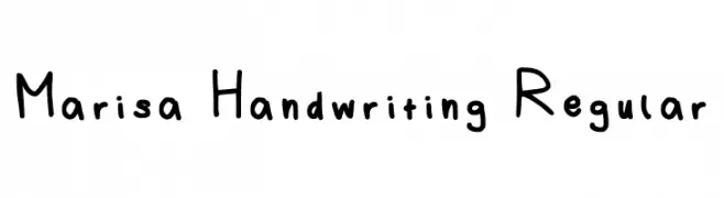 Marisa Handwriting Regular  नि: शुल्क फ़ॉन्ट्स डाउनलोड