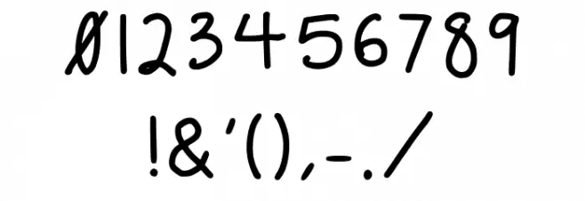 Marisa Handwriting Regular Fuentes OTROS CHARS