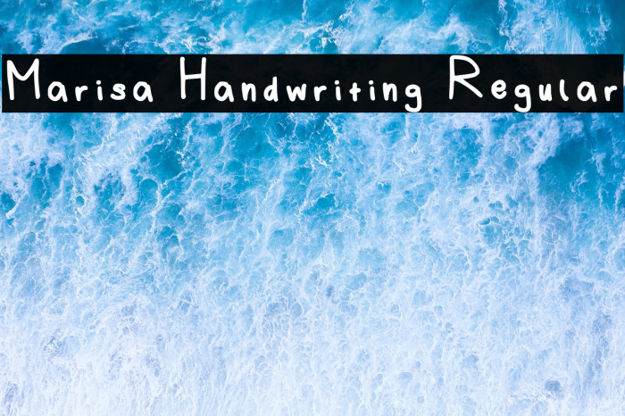 Marisa Handwriting Regular Example 2