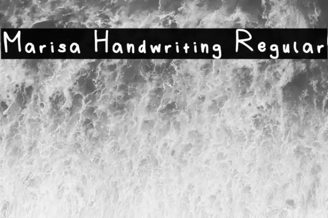 Marisa Handwriting Regular Fuentes examples