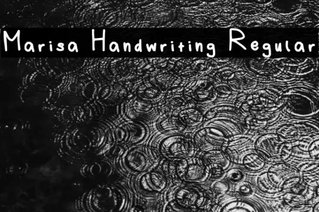 Marisa Handwriting Regular Fuentes examples