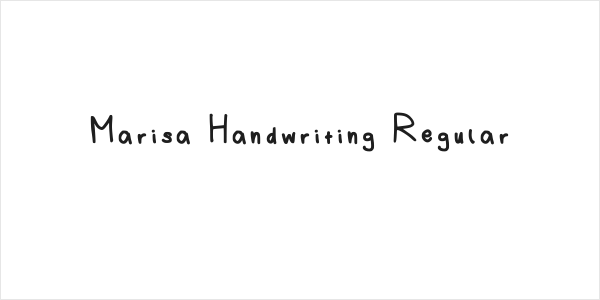 Marisa Handwriting Regular Logo