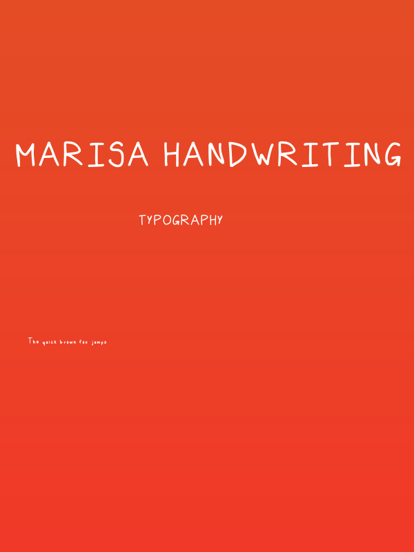 Marisa Handwriting Regular Poster