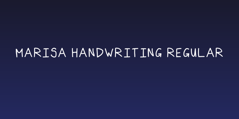 Marisa Handwriting Regular Social Header