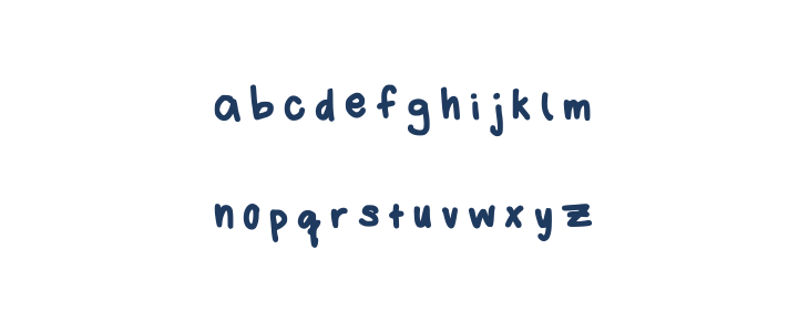Marisa Handwriting Regular Lowercase
