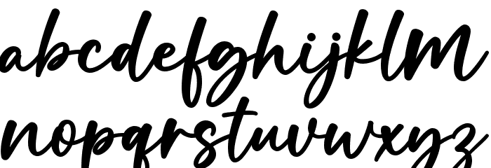 Marisha Font LOWERCASE