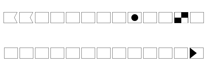 Maritime Flags Black Font LOWERCASE