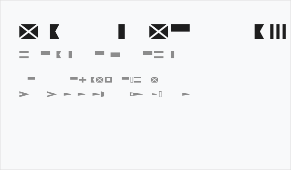 Maritime Flags Blue Business Card