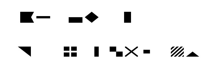 Maritime Flags Red Font LOWERCASE