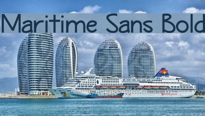 Maritime Sans Bold Font examples