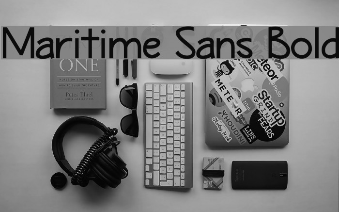 Maritime Sans Bold Font examples