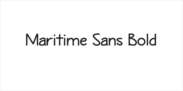 Maritime Sans Bold Logo