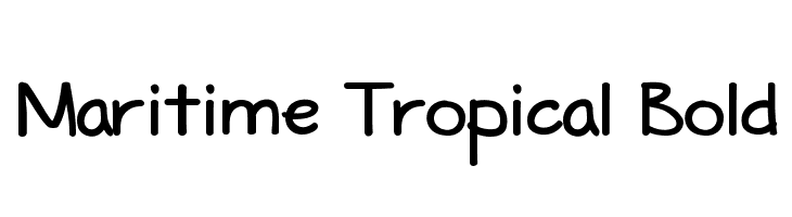 Maritime Tropical Bold Font