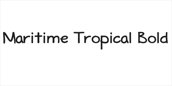 Maritime Tropical Bold Logo