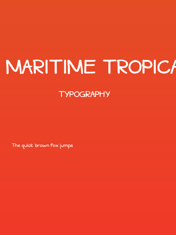 Maritime Tropical Bold Poster