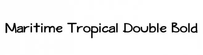 Maritime Tropical Double Bold  フリーフォントのダウンロード