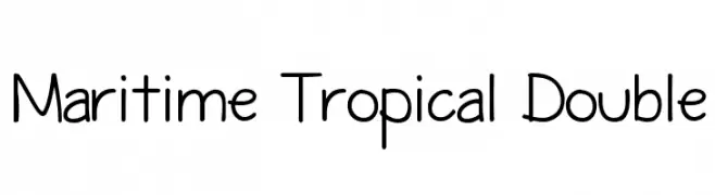 Maritime Tropical Double  Frei Schriftart Herunterladen