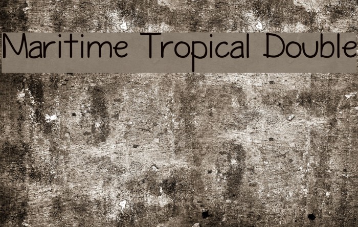 Maritime Tropical Double Font examples