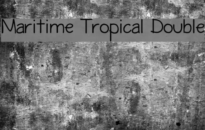 Maritime Tropical Double Font examples