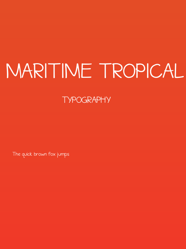 Maritime Tropical Double Poster