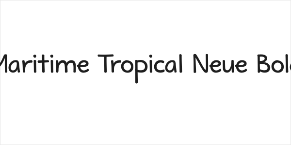 Maritime Tropical Neue Bold Logo
