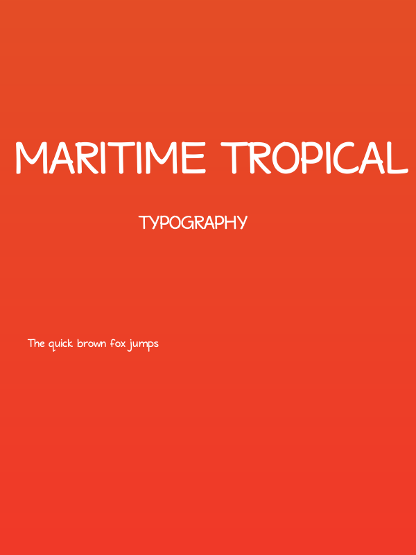Maritime Tropical Neue Bold Poster
