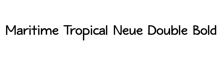 Maritime Tropical Neue Double Bold  नि: शुल्क फ़ॉन्ट्स डाउनलोड