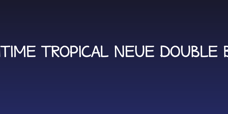 Maritime Tropical Neue Double Bold Social Header