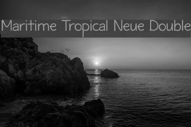Maritime Tropical Neue Double Font examples