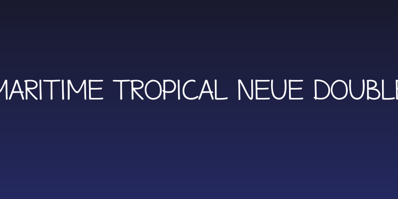 Maritime Tropical Neue Double Social Header