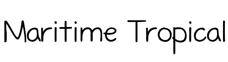 Maritime Tropical Font