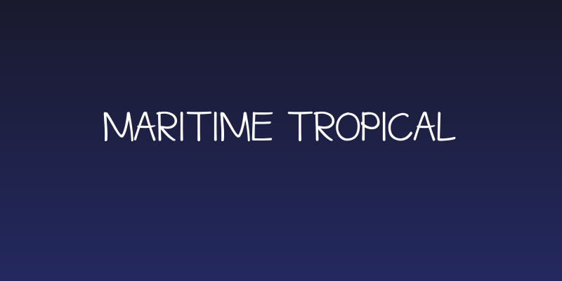 Maritime Tropical Social Header