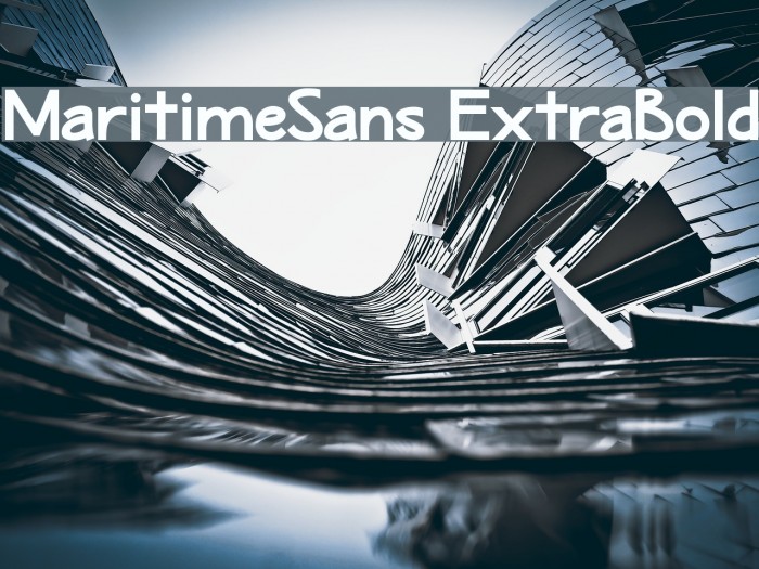 MaritimeSans ExtraBold Font examples