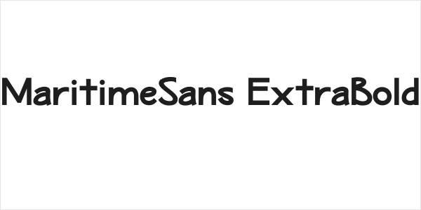 MaritimeSans ExtraBold Logo