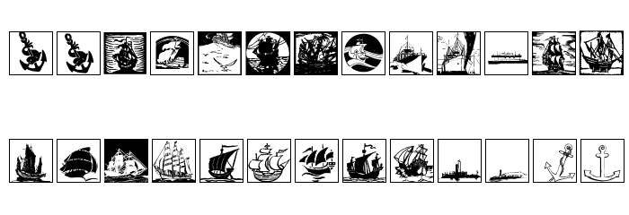 MaritimeSquares Font LOWERCASE