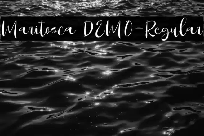 Maritosca DEMO-Regular Font examples