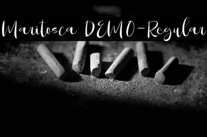 Maritosca DEMO-Regular Font examples