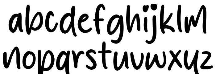 Mariya Simone Font LOWERCASE