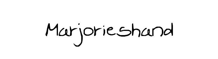 Marjorieshand  Frei Schriftart Herunterladen