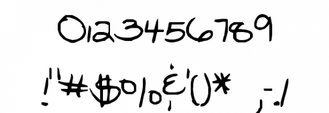 Marjorieshand Font OTHER CHARS