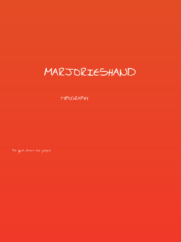 Marjorieshand Poster