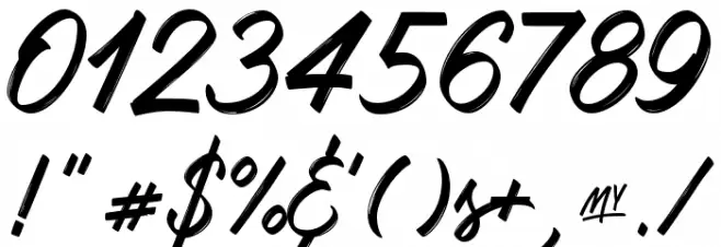 Mark My Words Font OTHER CHARS