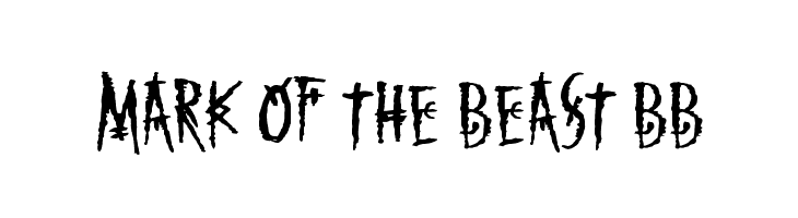Mark of the Beast BB  Free Fonts Download