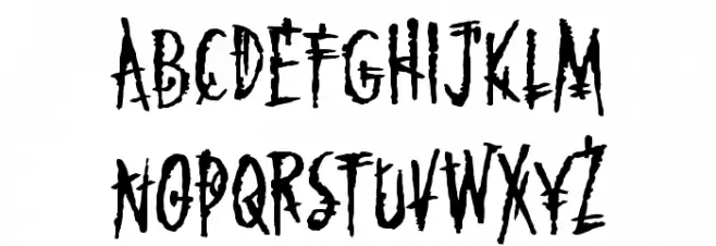 Mark of the Beast BB Font Litere mari