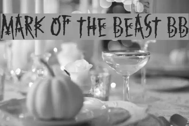 Mark of the Beast BB Font examples