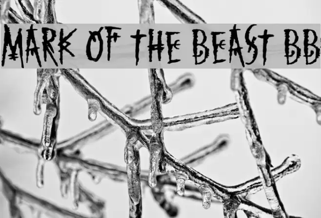 Mark of the Beast BB Font examples