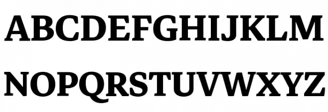 Markazi Text Bold Font UPPERCASE